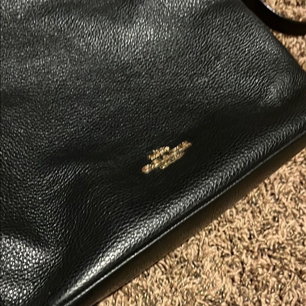 Coach Black Leather Crossbody Shoulder Bag - Picture 2 of 11